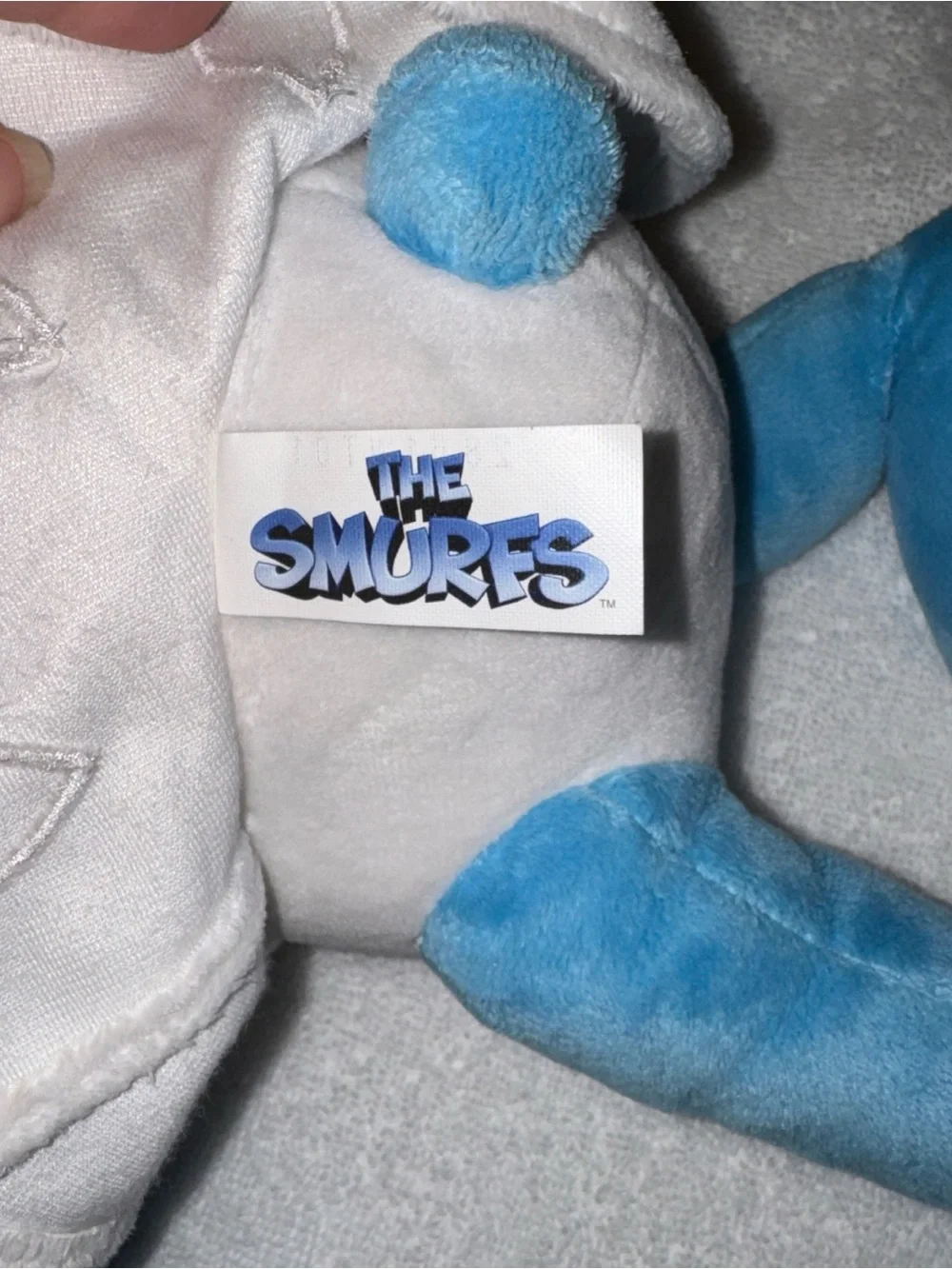 Blue and Yellow Plush Smurf-Inspired Doll - Soft Kids Stuffed Animal